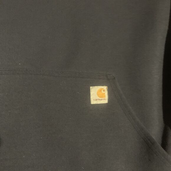 Carhartt Men's Tall Loose Fit Midweight Pullover Hoodie LB3 New Navy Size 2XLT - Picture 4 of 10